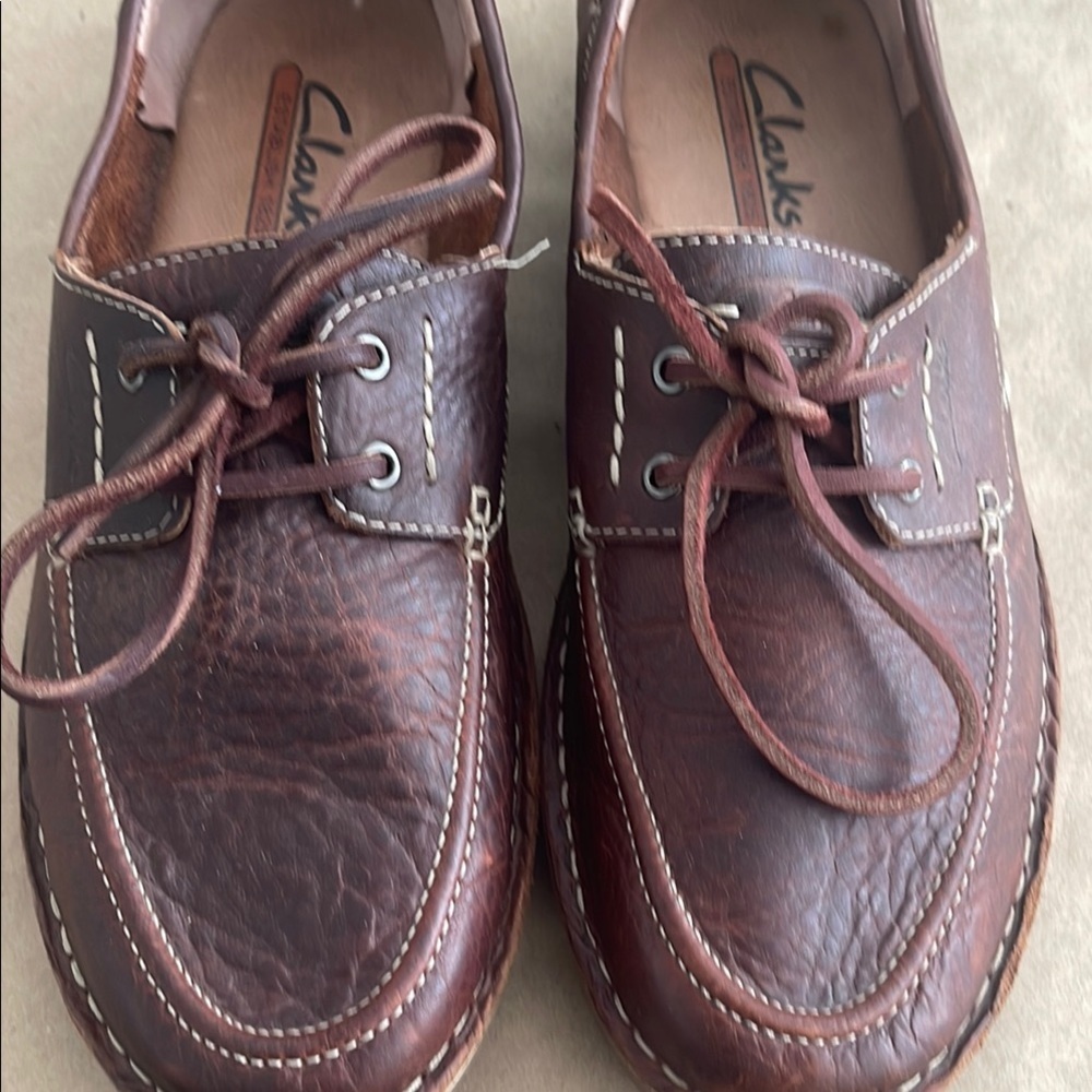 Clarks Men's Brown Leather Boat Shoes
